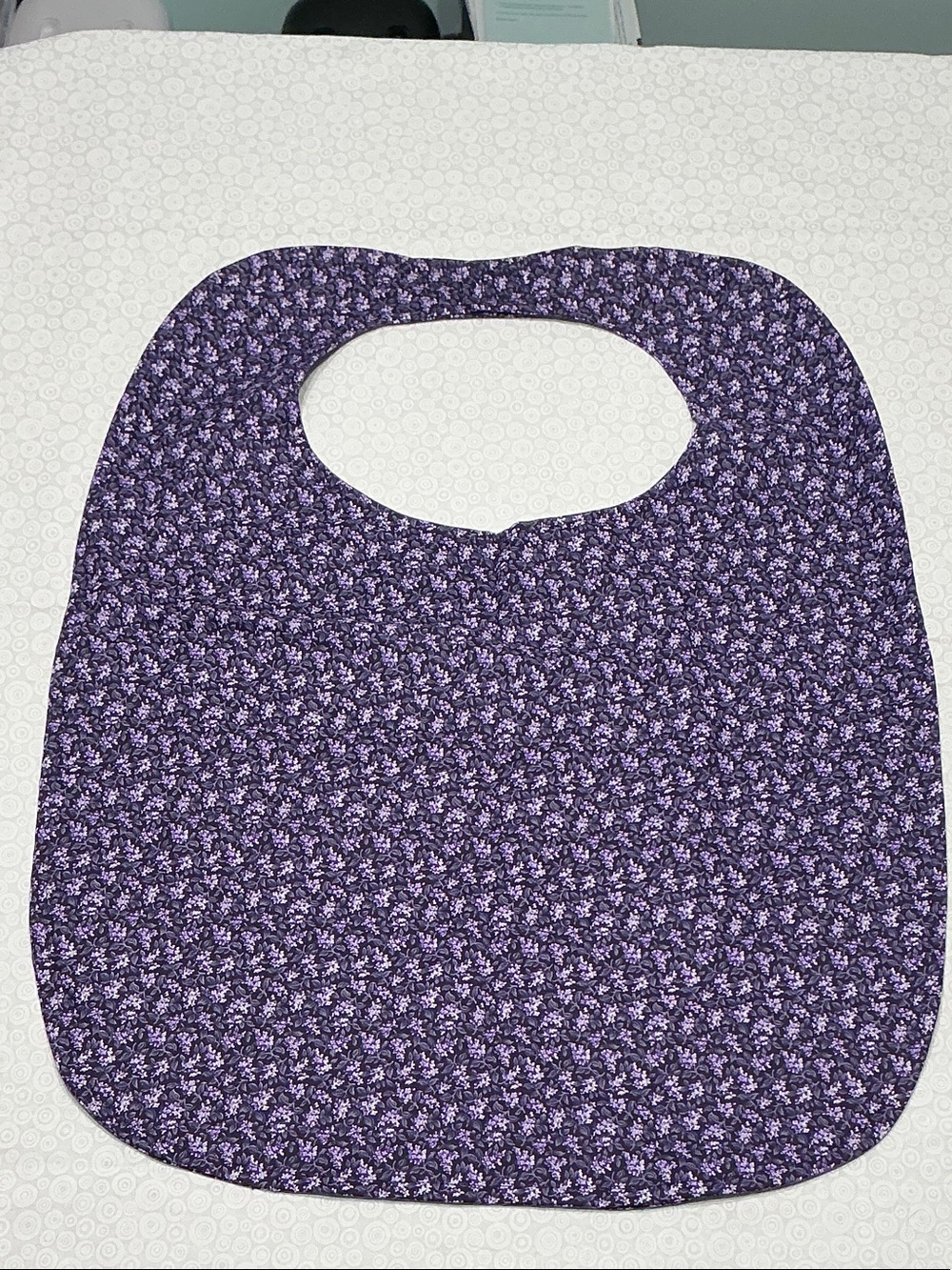 Purple Floral  Adult Clothing Protector